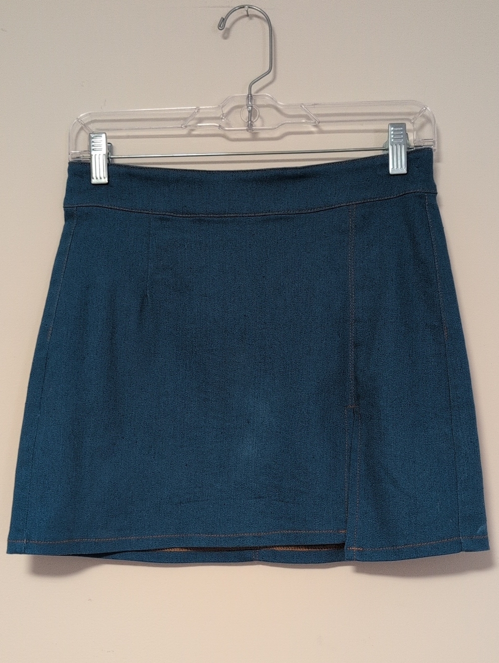 Women's Jean Casual Slit Mini Skirt